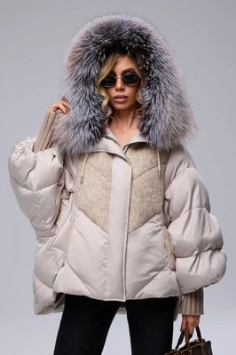 Зимний пуховик 2025 с мехом Thomas bieber