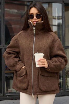 Теплый пуховик Панг Миллион короткий